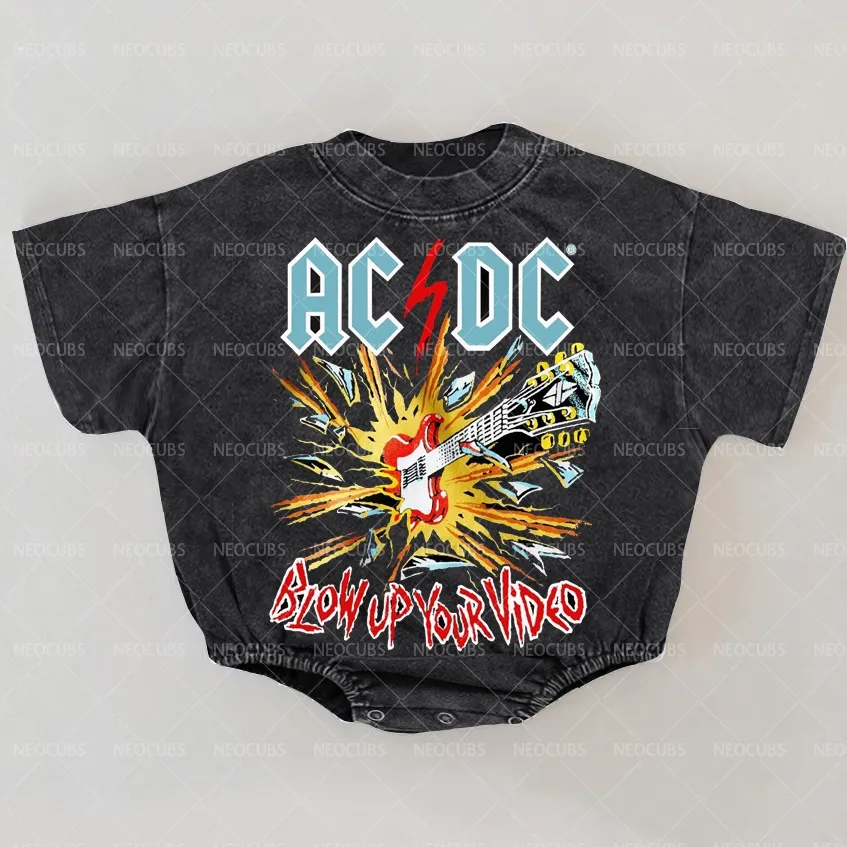 Baby Print Romper And Adult T-Shirt