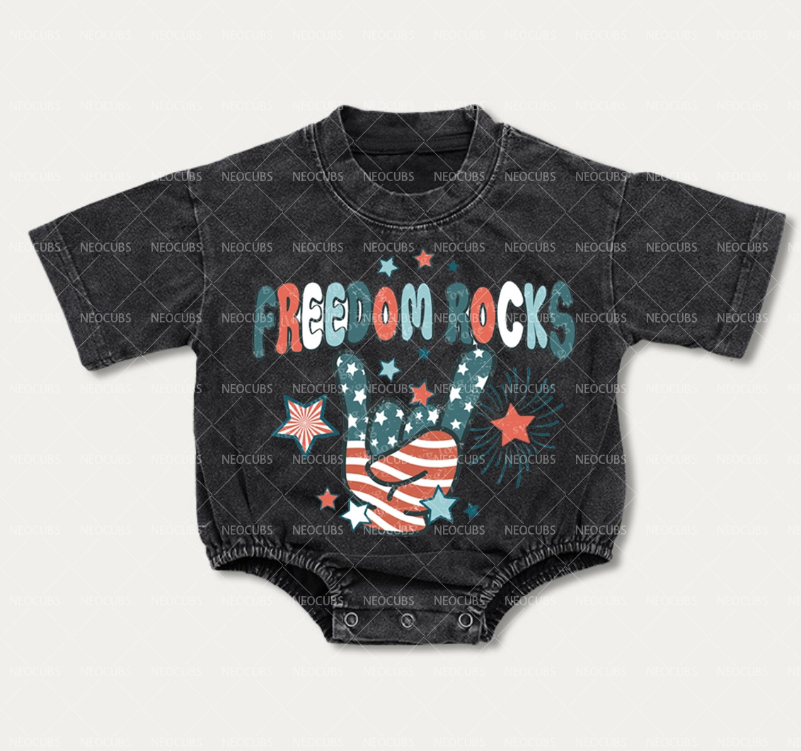 Baby Freedom Rocks Romper
