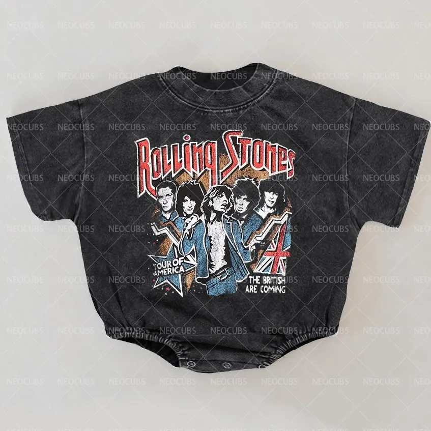 Baby Print Romper And Adult T-Shirt