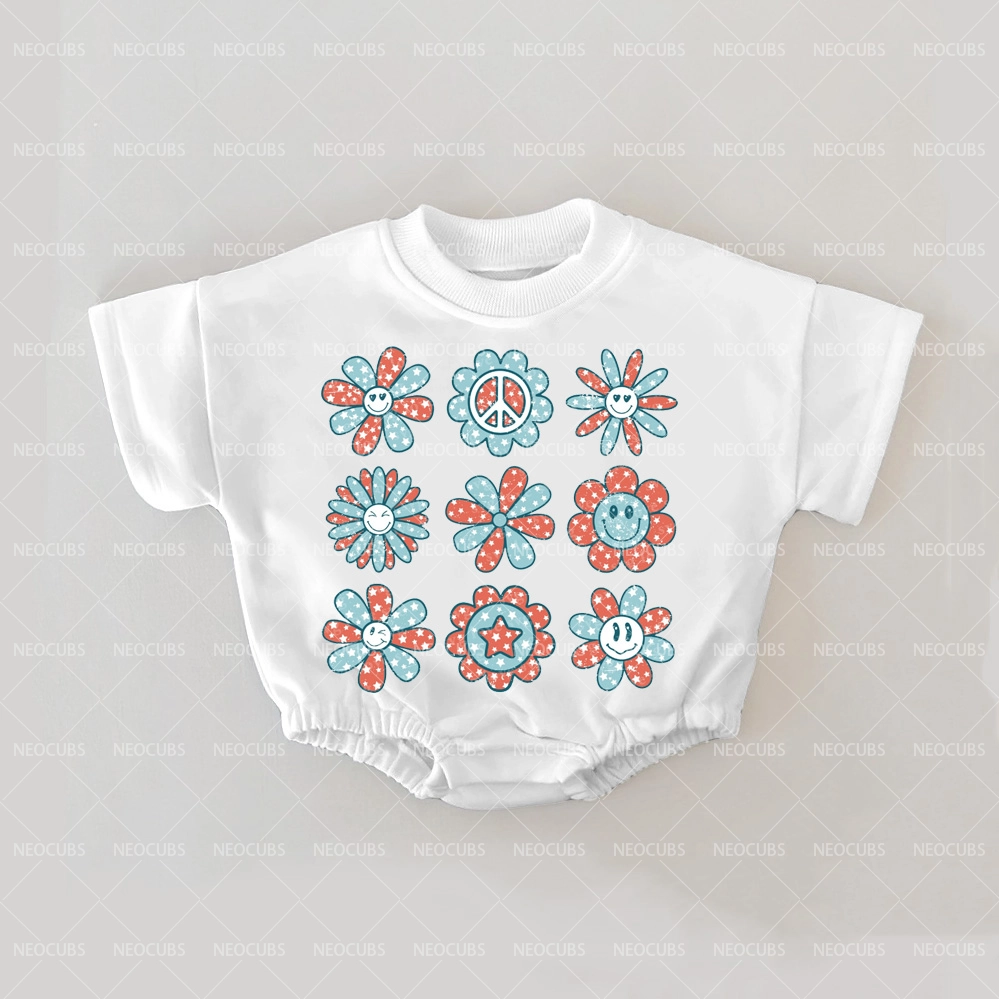 Baby Nine Flowers Romper