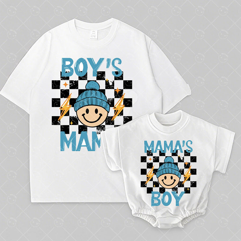 Baby Print Romper And Adult T-Shirt
