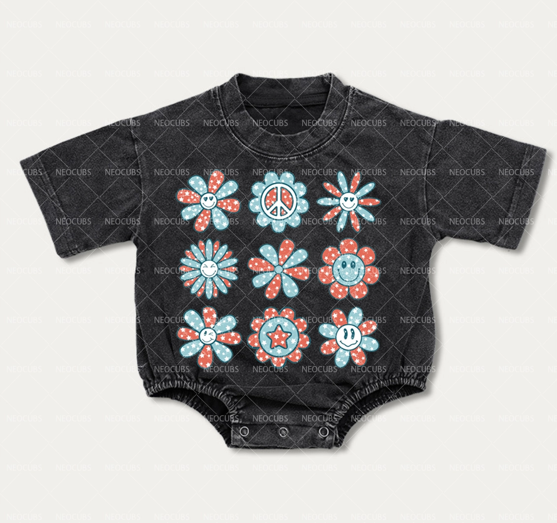 Baby Nine Flowers Romper
