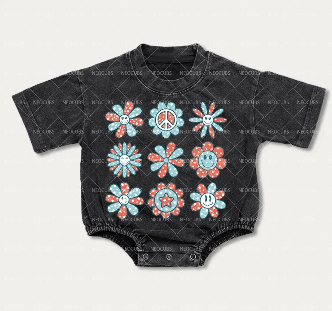 Baby Nine Flowers Romper