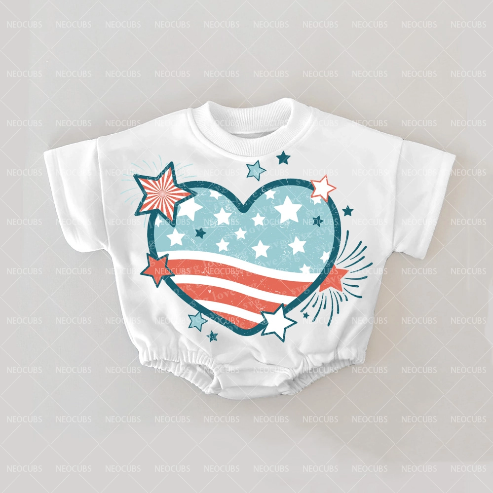 Baby USA HEART Romper