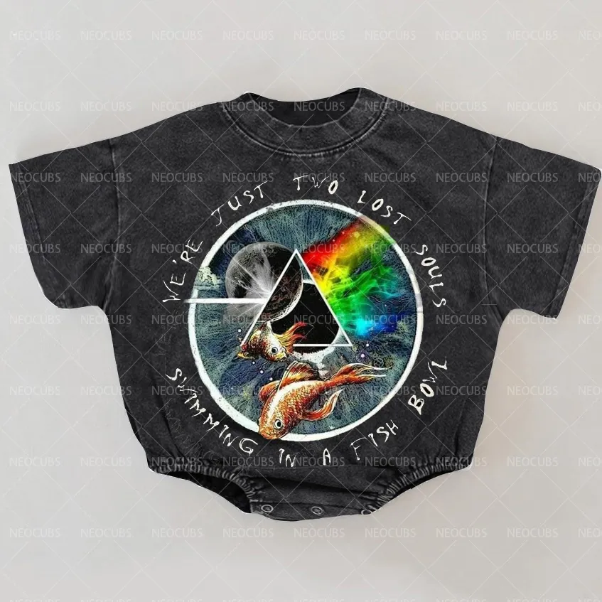 Baby Print Romper And Adult T-Shirt