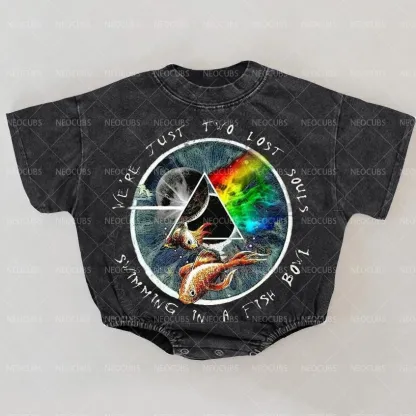 Baby Print Romper And Adult T-Shirt