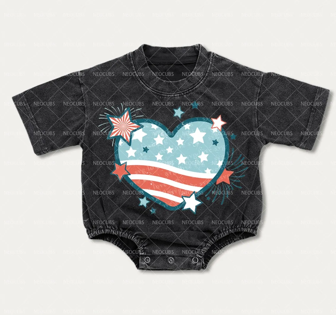 Baby USA HEART Romper