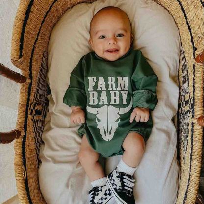 Baby Cowboy Print Bodysuit
