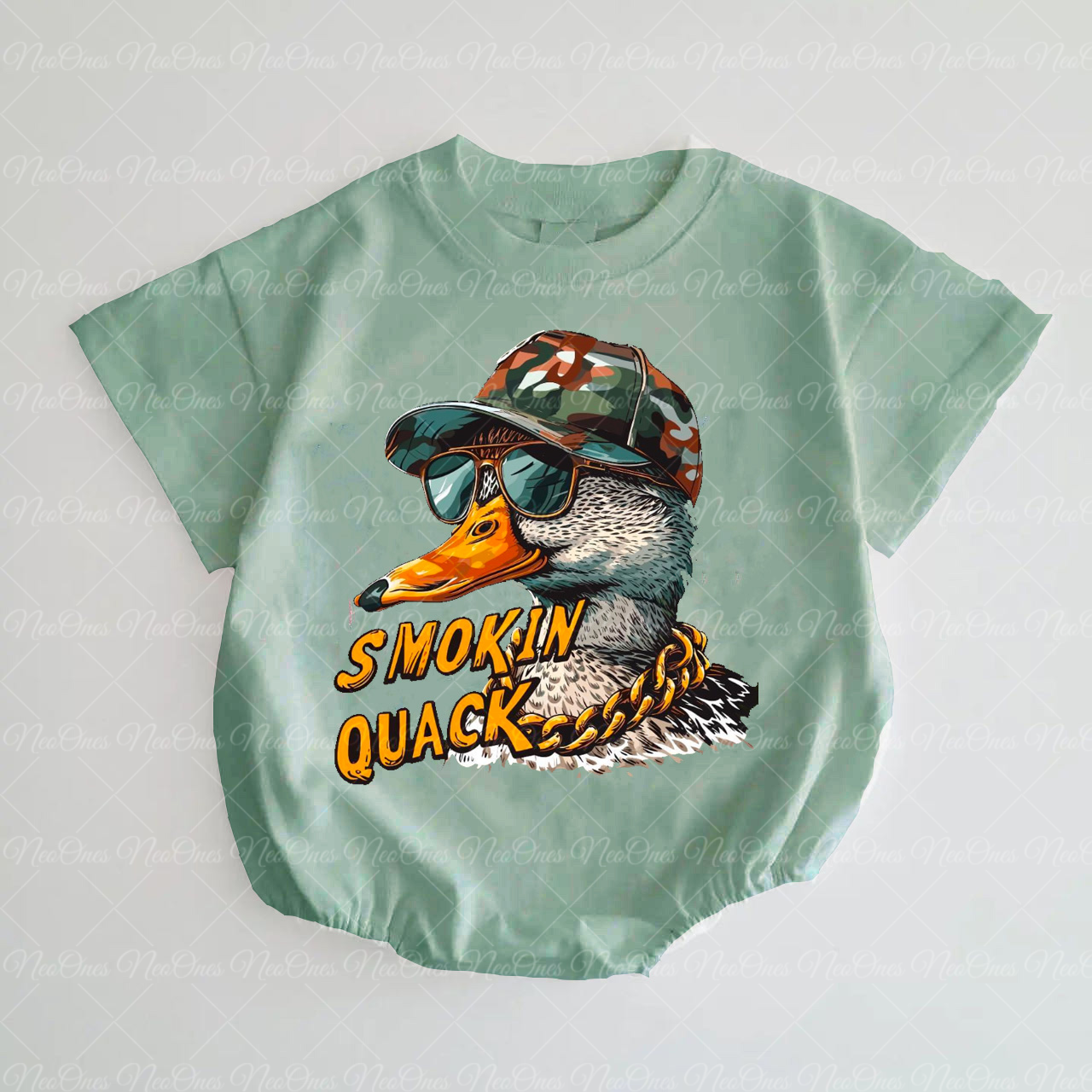 Baby Duck hunting Romper