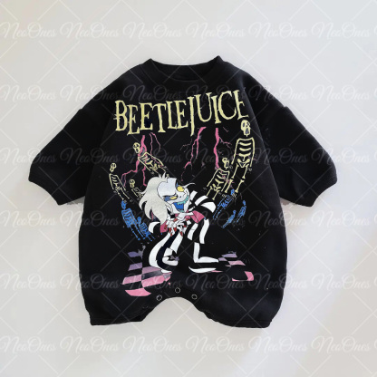BEETLEJUICE Print Romper
