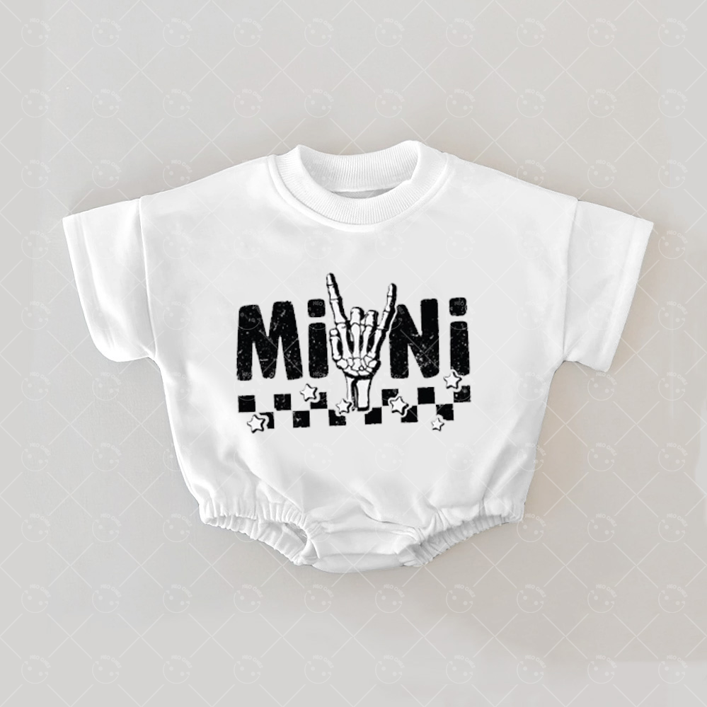 Baby Print Romper And Adult T-Shirt
