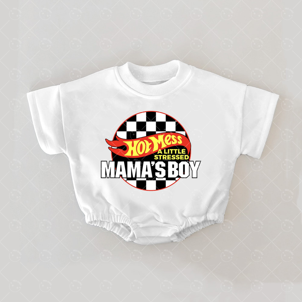 Baby Print Romper And Adult T-Shirt