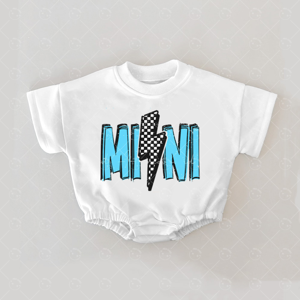 Baby Print Romper And Adult T-Shirt