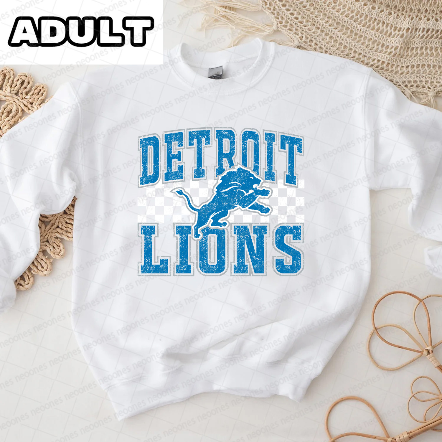 Baby Detroit Lions Foot Ball Romper And Matching Adult Hoodie