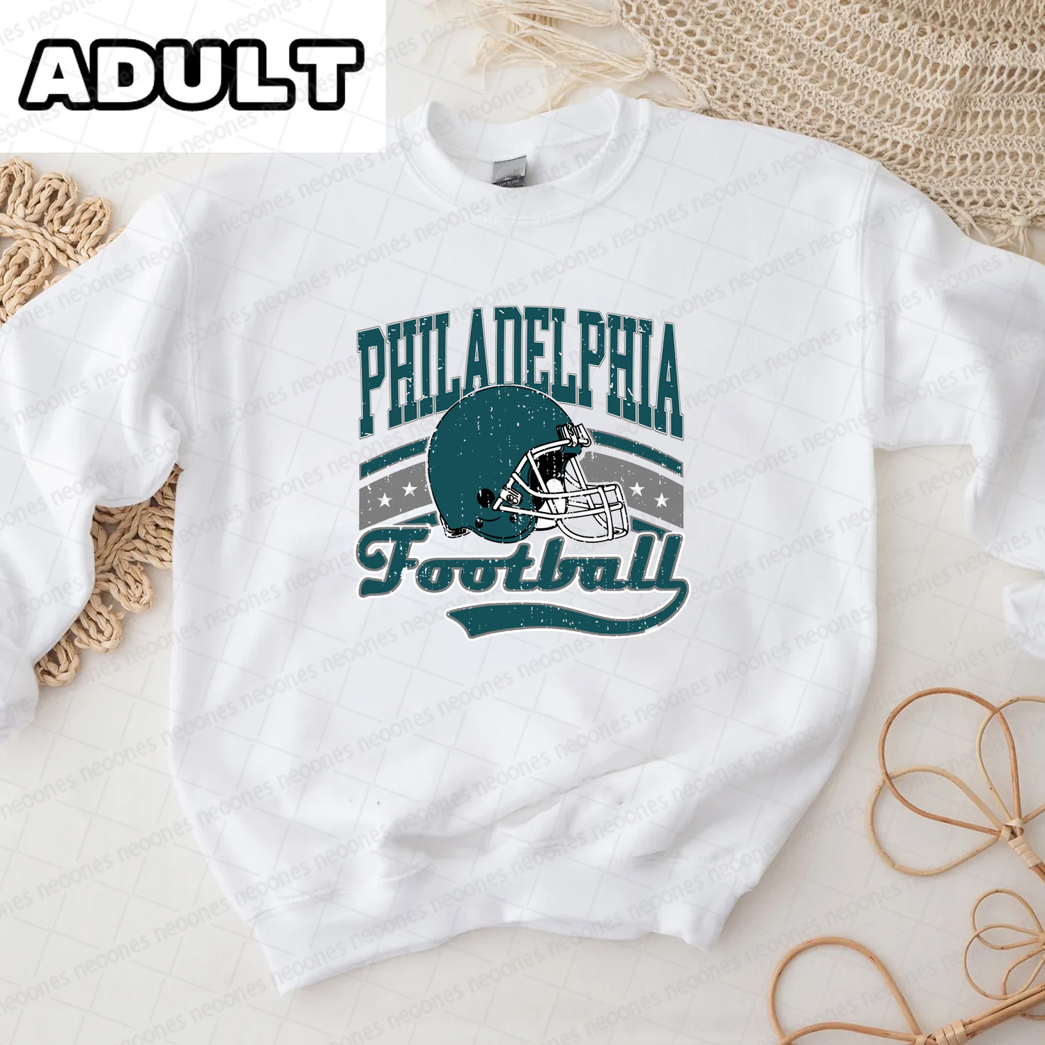 Baby  Football Romper And Matching Adult Hoodie