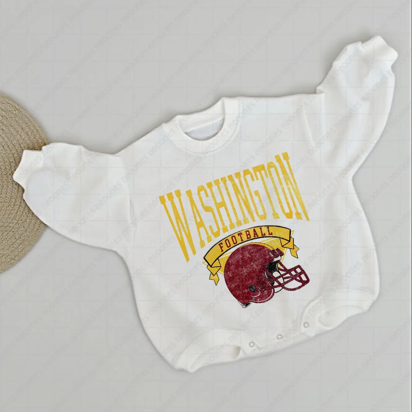 Baby  Football Romper And Matching Adult Hoodie