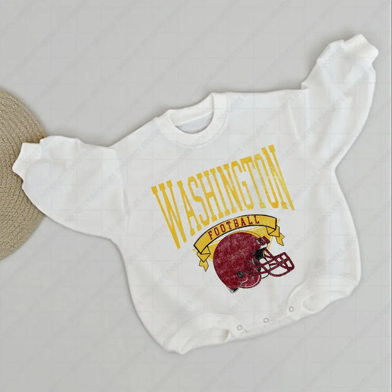Baby  Football Romper And Matching Adult Hoodie