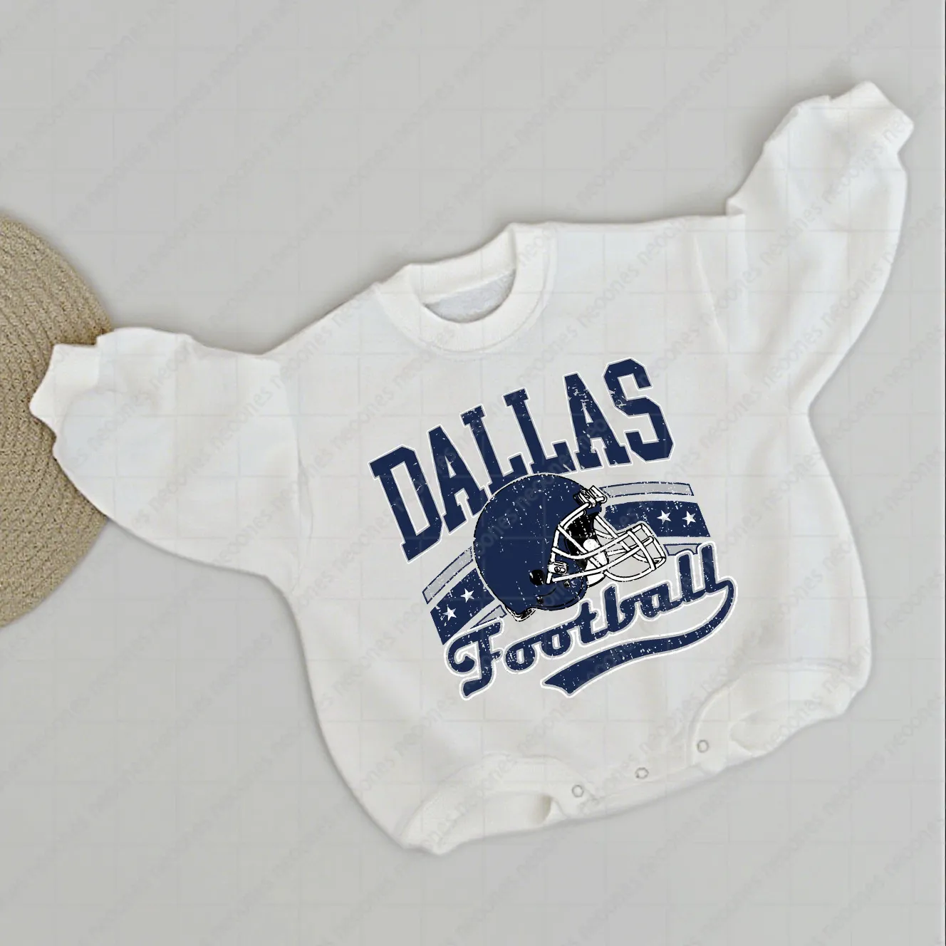 Baby  Football Romper And Matching Adult Hoodie