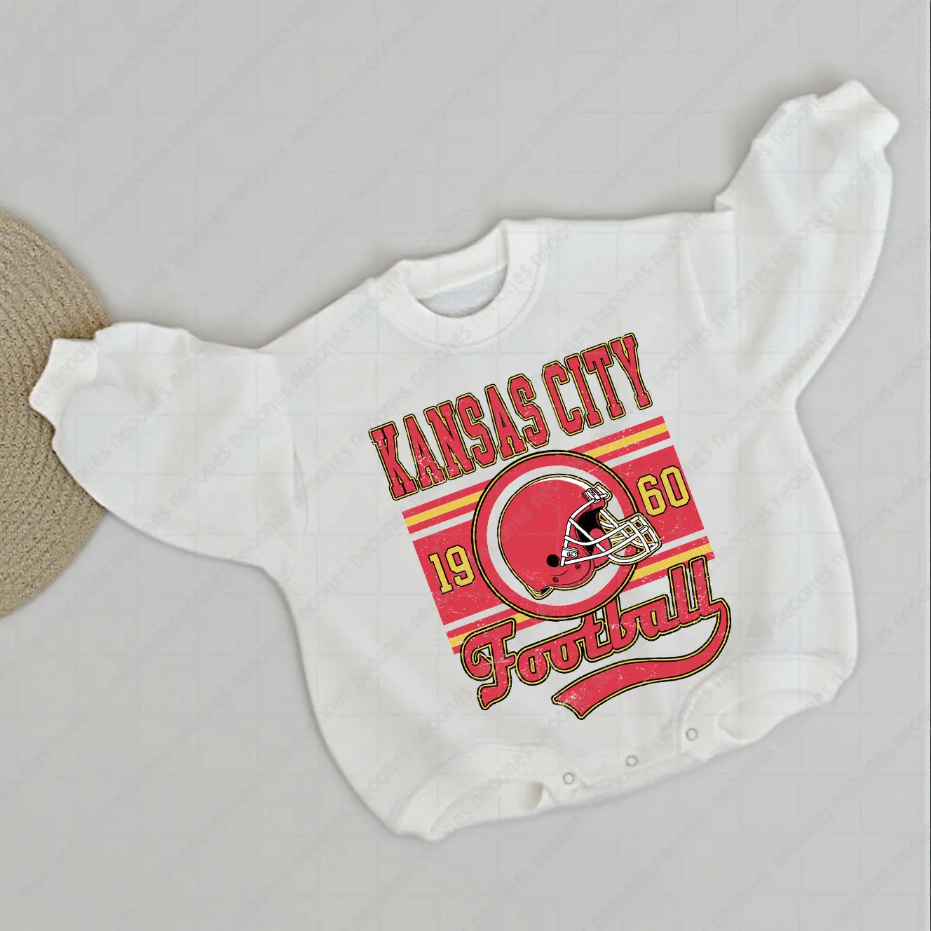 Baby  Football Romper And Matching Adult Hoodie