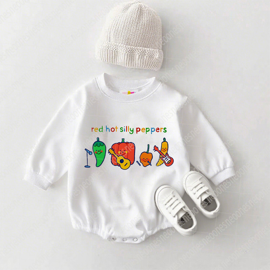 Baby Red Hot Silly Pepper Romper