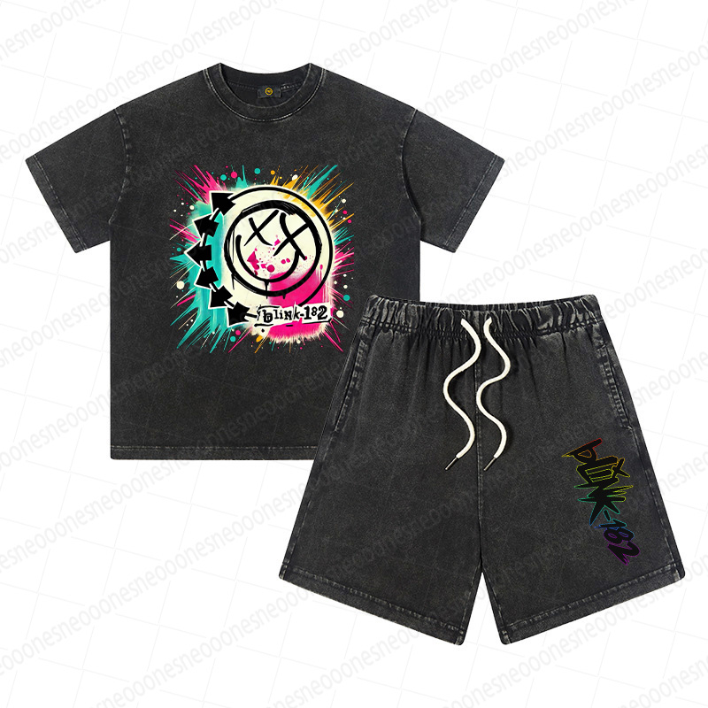 Kid's  Band Print Outfit