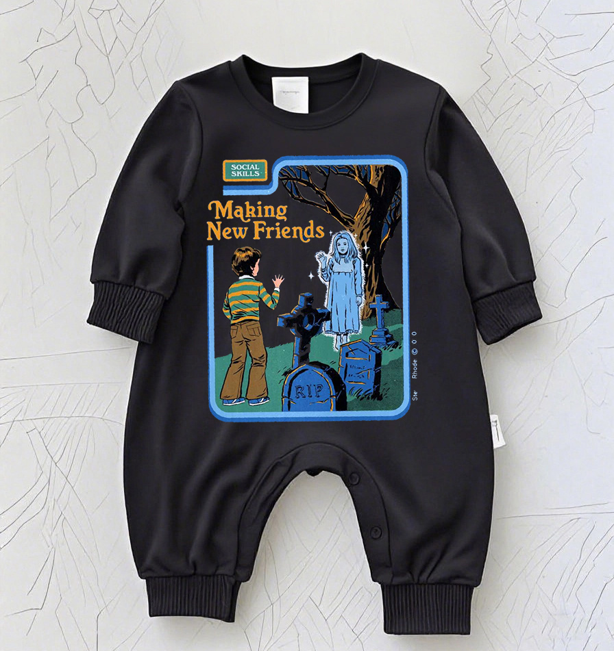 Baby Rock Band Graphic Romper – Vintage Music Tour Inspired Bodysuit