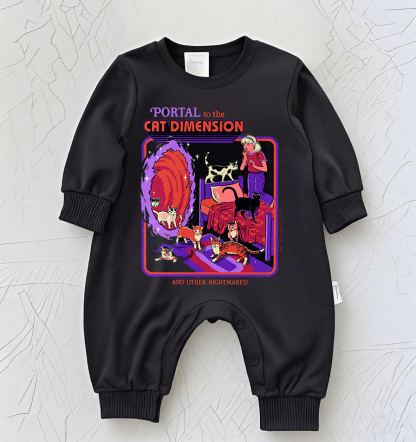 Baby Rock Band Graphic Romper – Vintage Music Tour Inspired Bodysuit