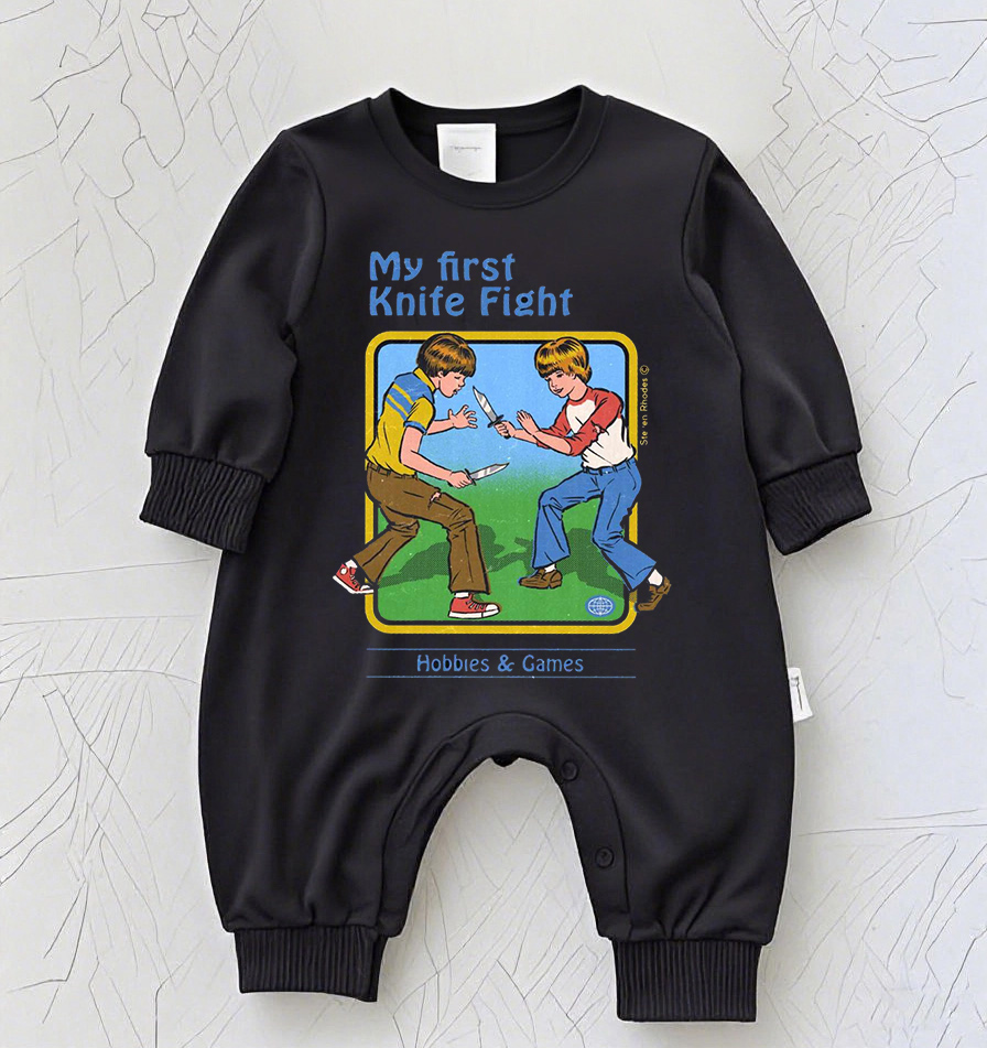 Baby Rock Band Graphic Romper – Vintage Music Tour Inspired Bodysuit