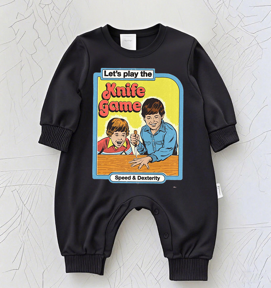Baby Rock Band Graphic Romper – Vintage Music Tour Inspired Bodysuit