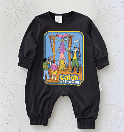 Baby Rock Band Graphic Romper – Vintage Music Tour Inspired Bodysuit