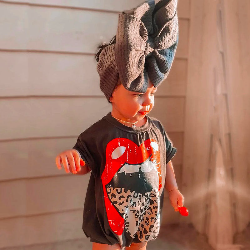 Baby Rolling Stones Print Bodysuit