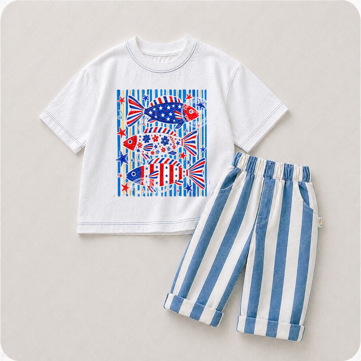 2-piece Baby Independence Day Set