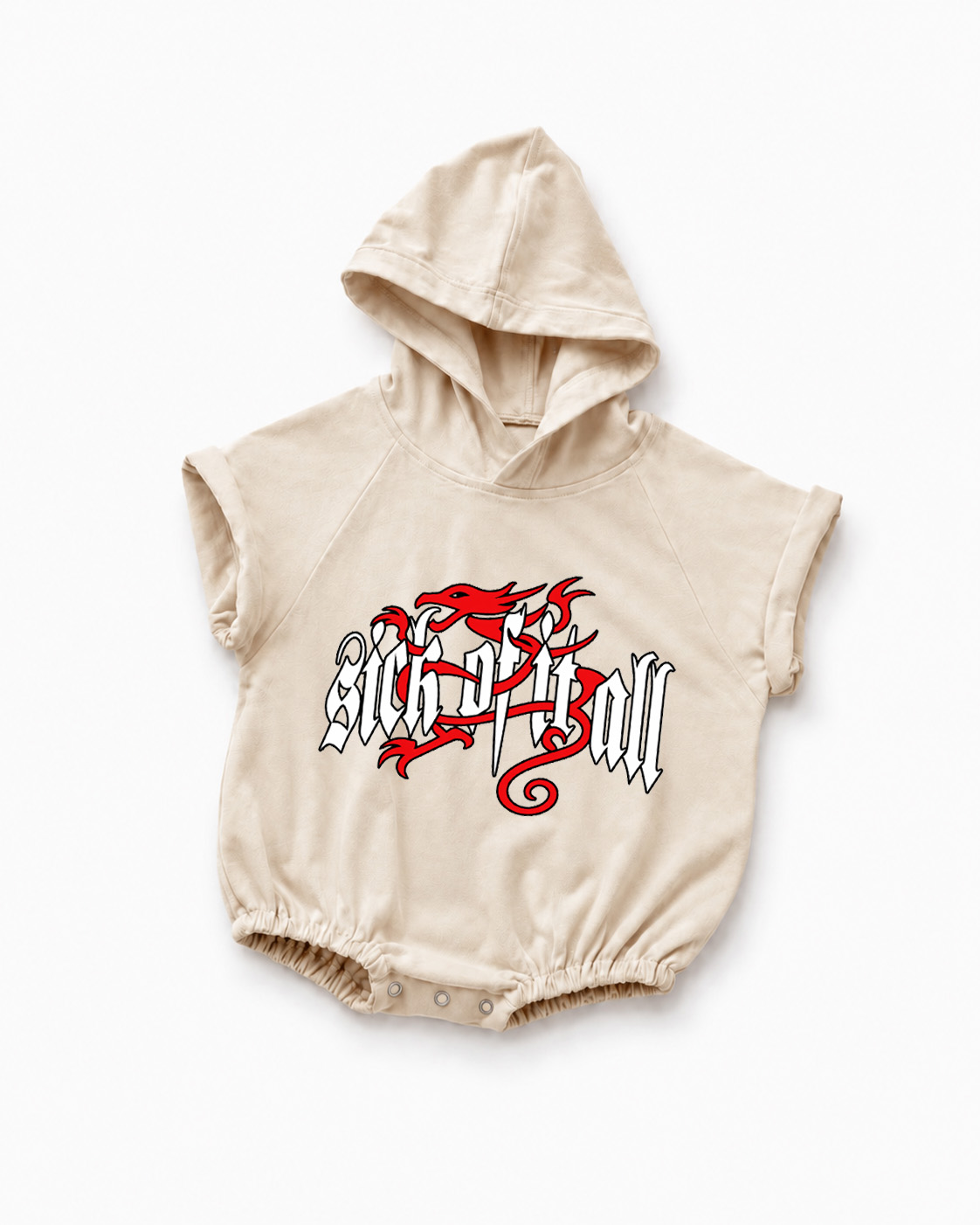 Vintage Rock Band Baby Hooded Romper