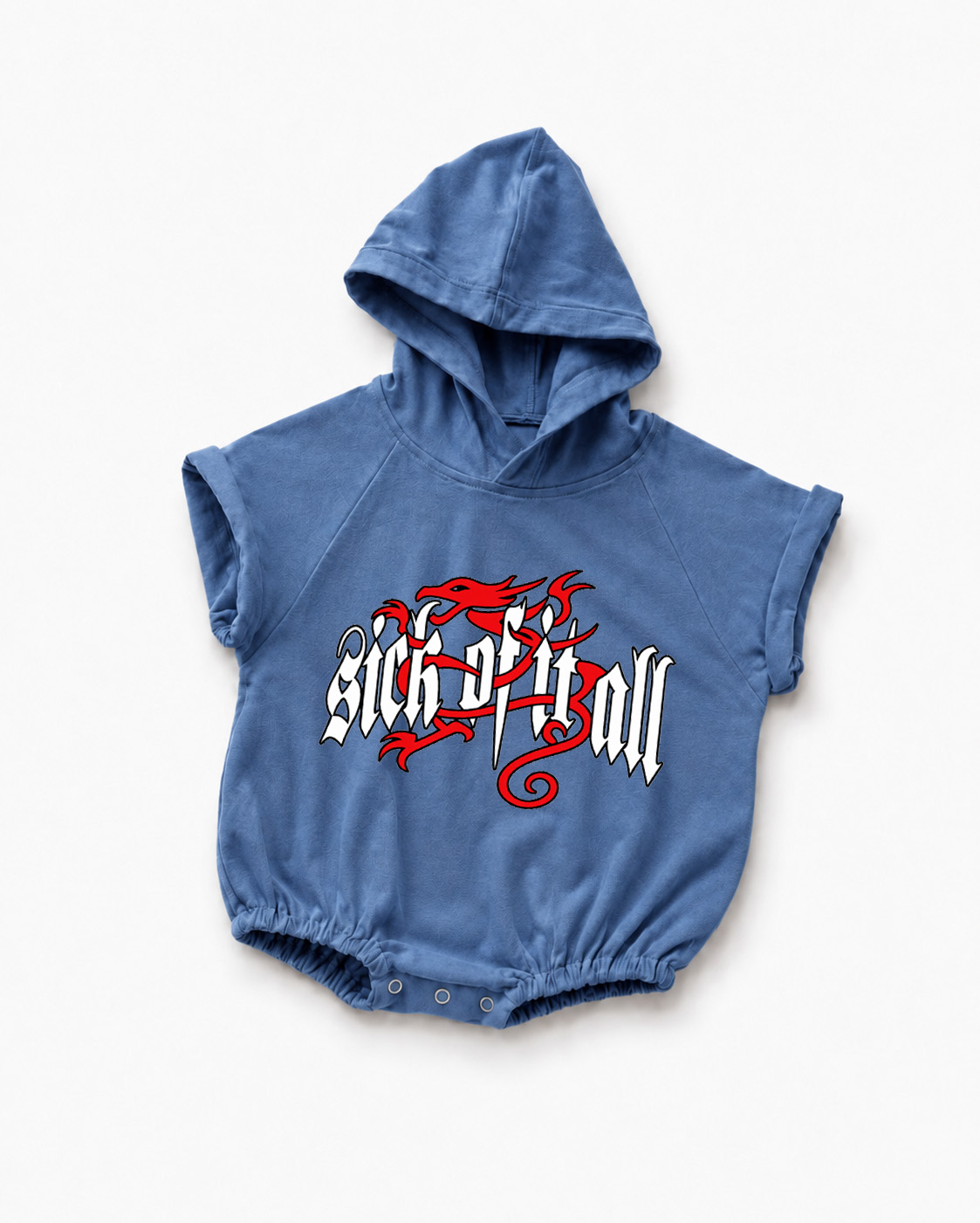 Vintage Rock Band Baby Hooded Romper