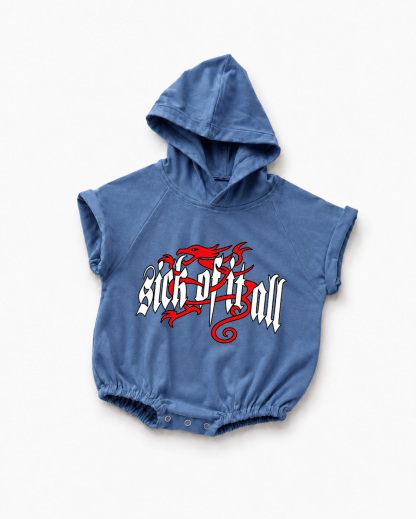 Vintage Rock Band Baby Hooded Romper