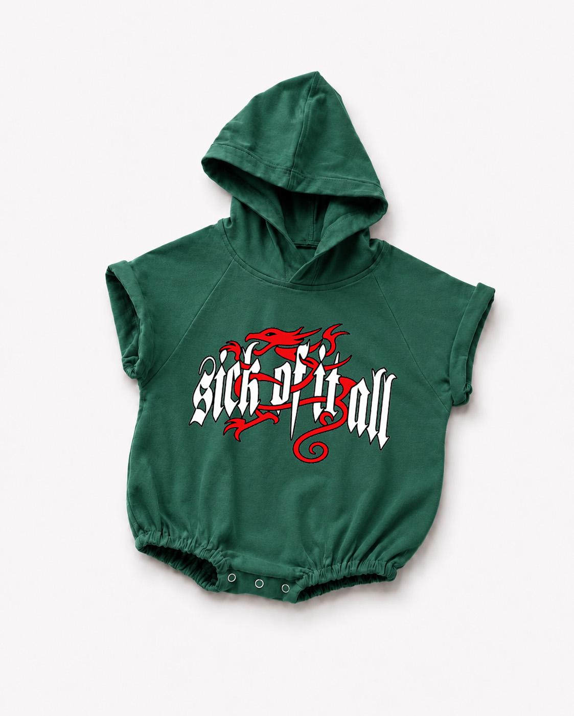Vintage Rock Band Baby Hooded Romper