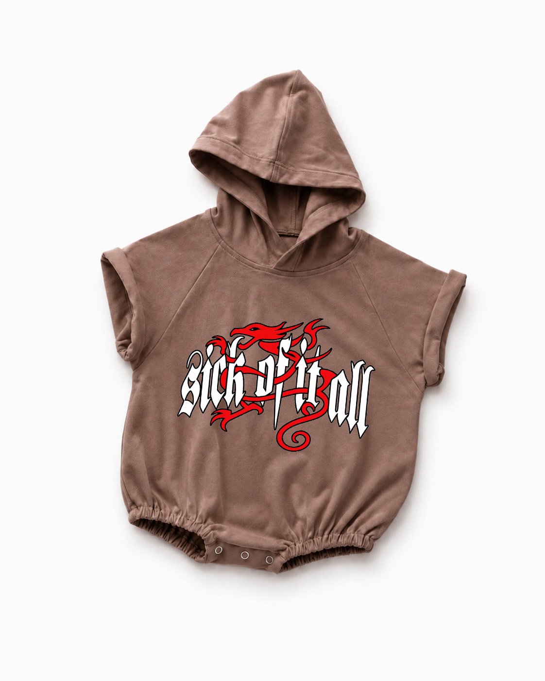 Vintage Rock Band Baby Hooded Romper