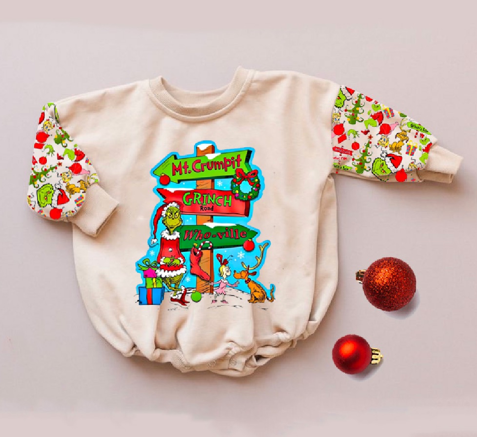 Baby Christmas print Romper