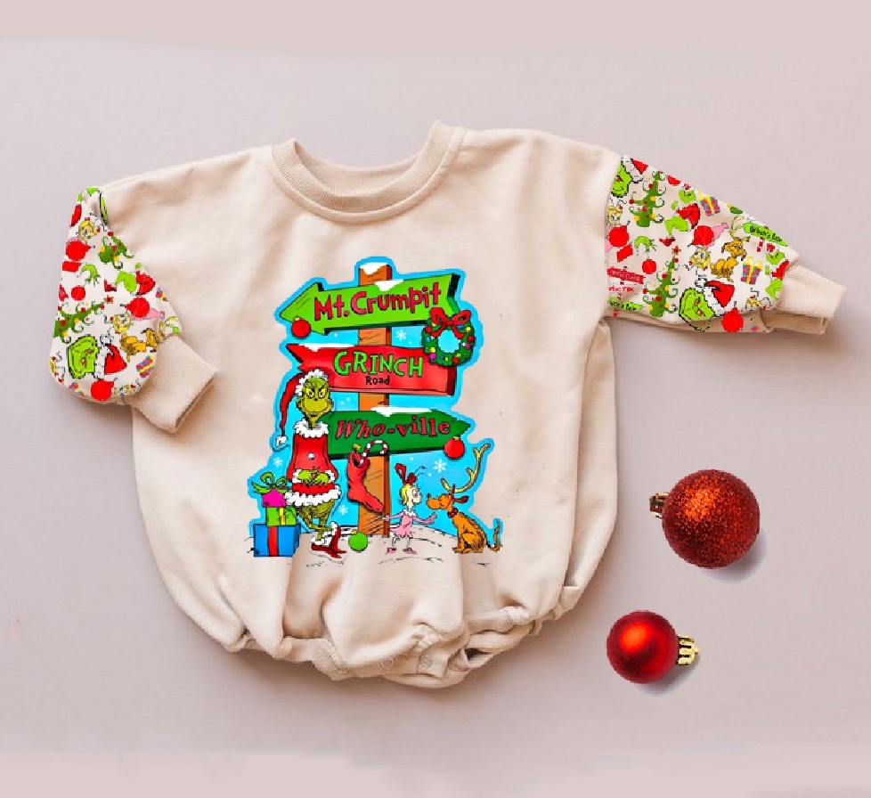 Baby Christmas print Romper