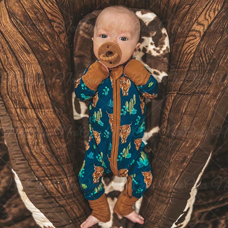 Baby Cow Print Romper
