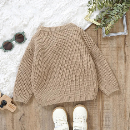 Hot Sale Autumn And Winter New Baby Knitted Towel Embroidered