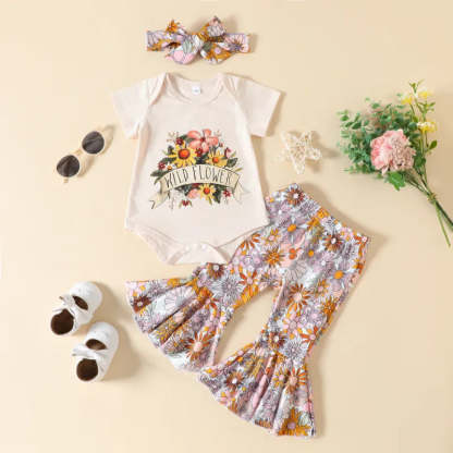 Baby Girl Wild Flower Set