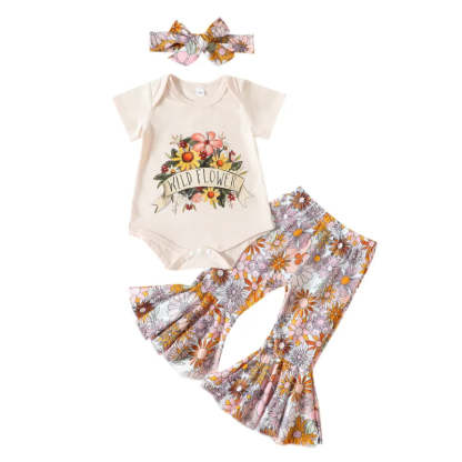 Baby Girl Wild Flower Set