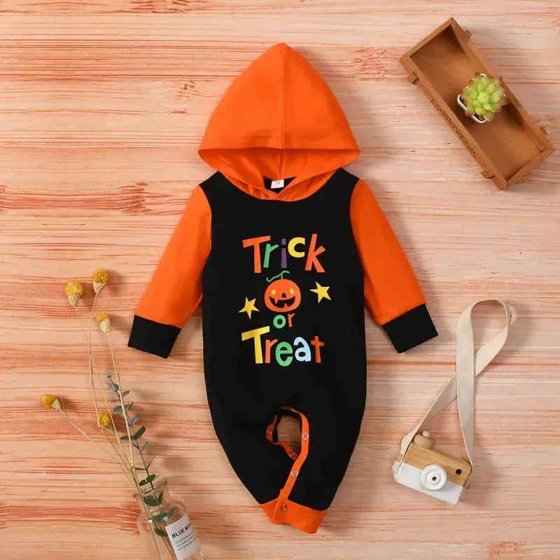 Baby Halloween Print Romper