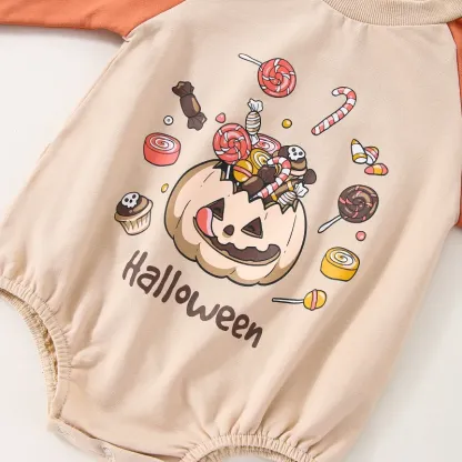 Baby Halloween Print Romper