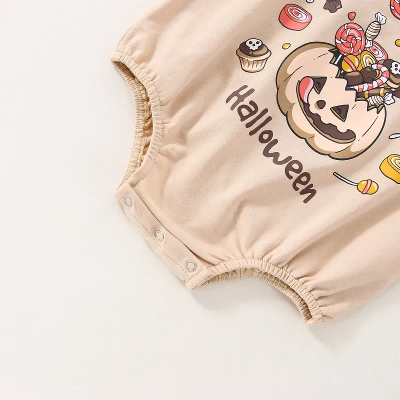 Baby Halloween Print Romper