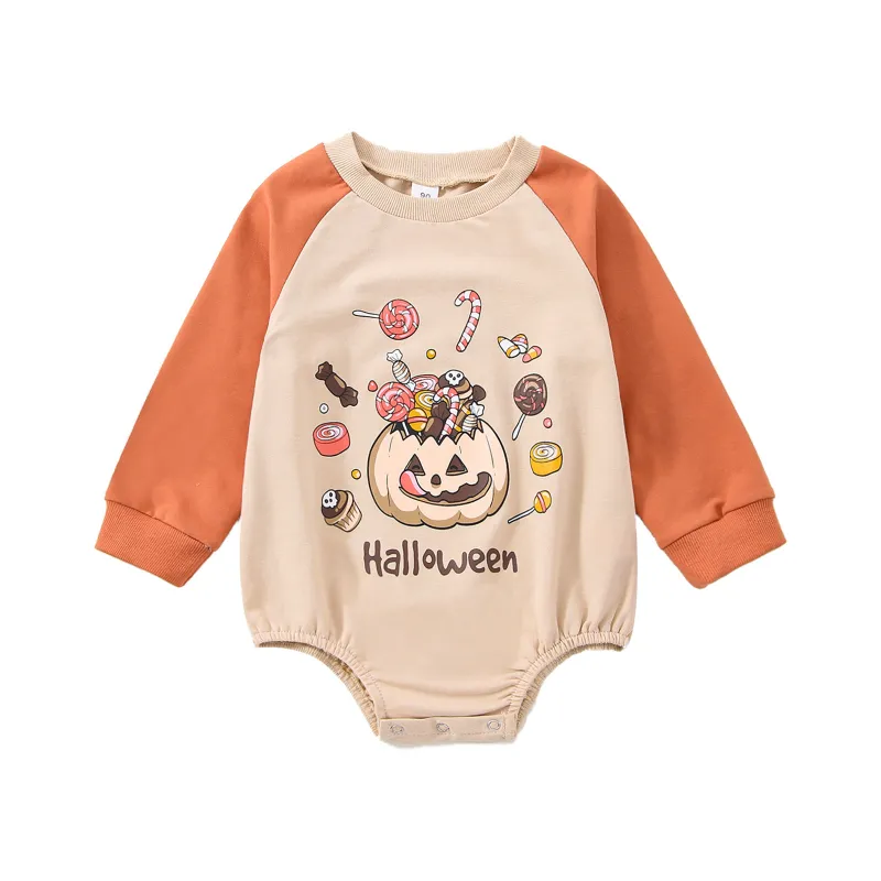 Baby Halloween Print Romper