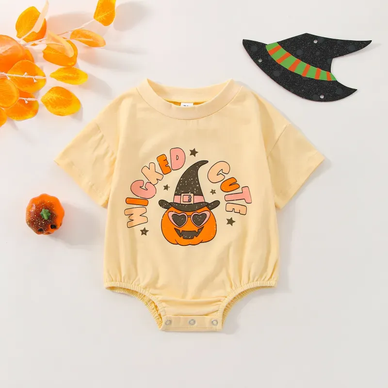 Wicked&Cute Halloween Print Romper
