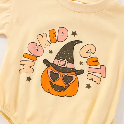 Wicked&Cute Halloween Print Romper