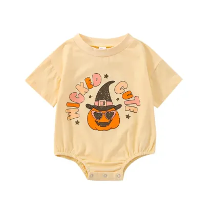 Wicked&Cute Halloween Print Romper